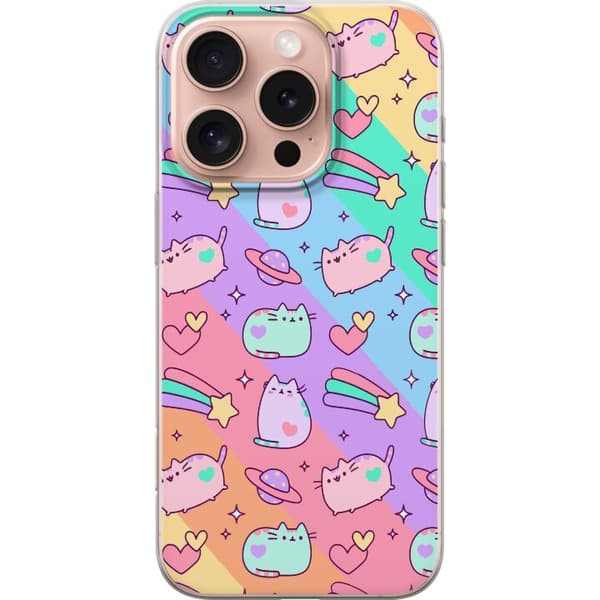 Kompatibelt Mobildeksel til Apple iPhone 16 Pro Einhorn Katt