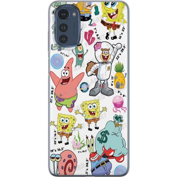 Motorola Moto E32s Gjennomsiktig deksel SpongeBob SquarePants