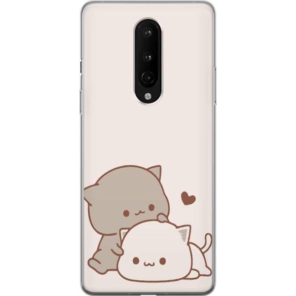 OnePlus 8 Gennemsigtig cover Kawaii Søde Katte