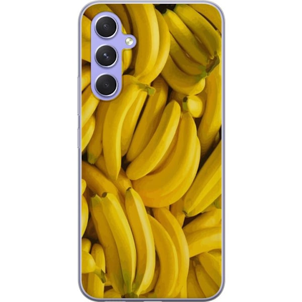 Samsung Galaxy A54 Genomskinligt Skal Banana Pattern – lekfu