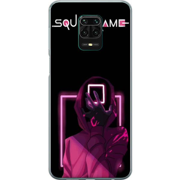 Xiaomi Redmi Note 9 Pro Läpinäkyvä kuori Squid Game Teema Suosittu Sarja Motiivi Graafinen Ikoninen Suunnittelu Aasialainen Popkulttuuri Jännitys