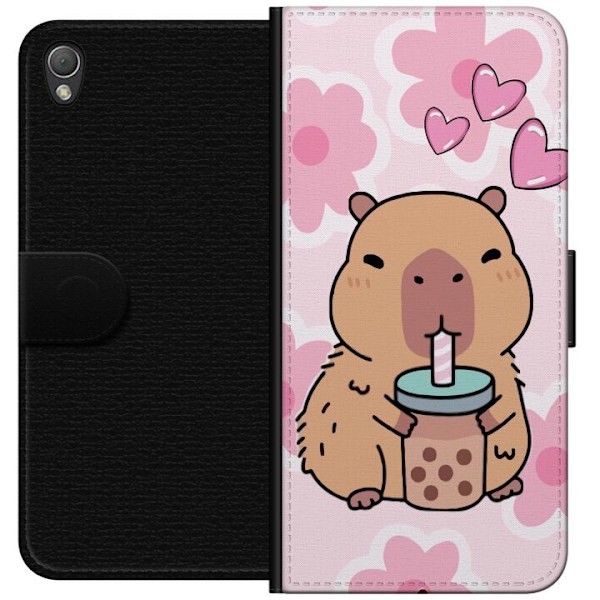 Sony Xperia Z3 Tegnebogsetui Kawaii Capybara Hjerte Anime Stil