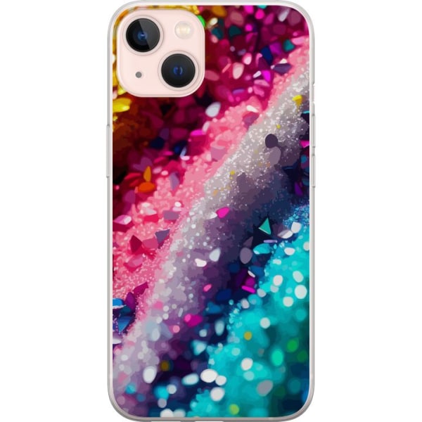 Apple iPhone 13 Gjennomsiktig deksel Glitter