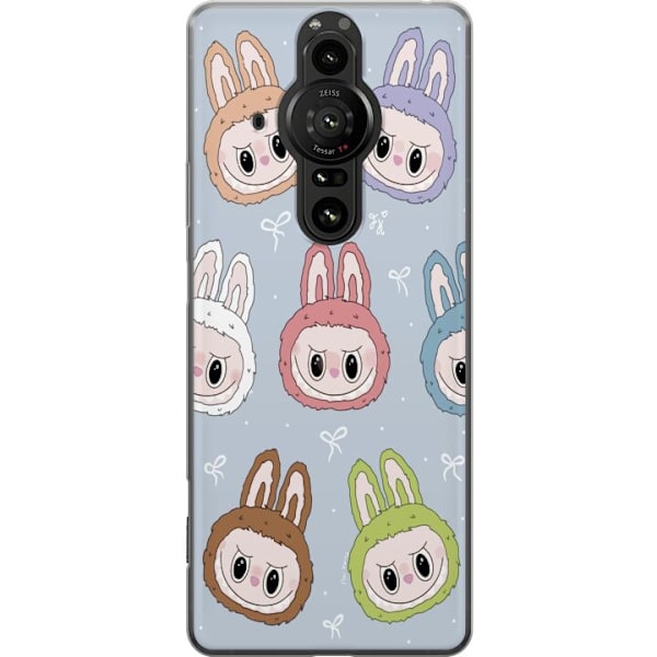 Sony Xperia Pro-I Gennemsigtig cover Labubu Star mønster