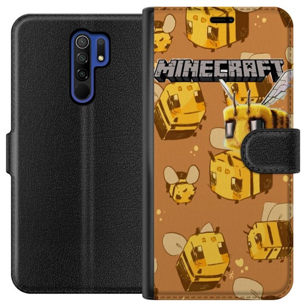 Xiaomi Redmi 9 Lommeboketui Minecraft Bi