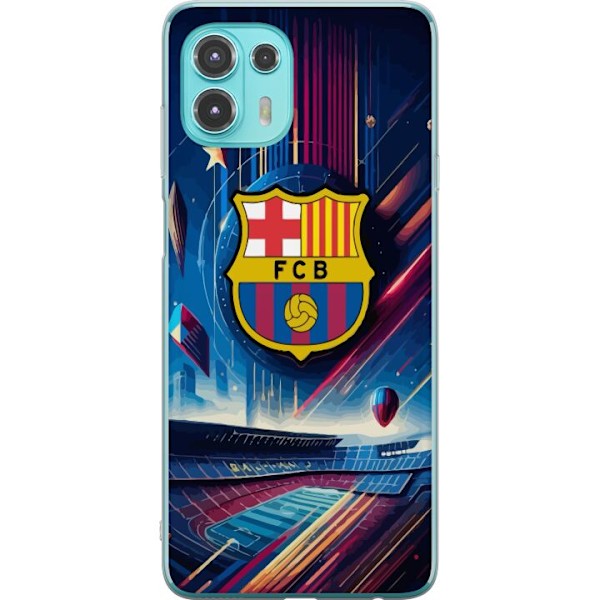 Motorola Edge 20 Lite Genomskinligt Skal FC Barcelona