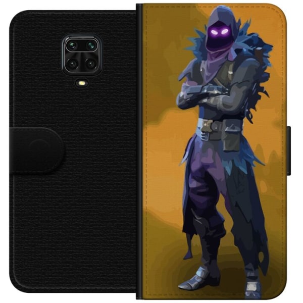 Xiaomi Redmi Note 9 Pro Lompakkokotelo Fortnite - Raven