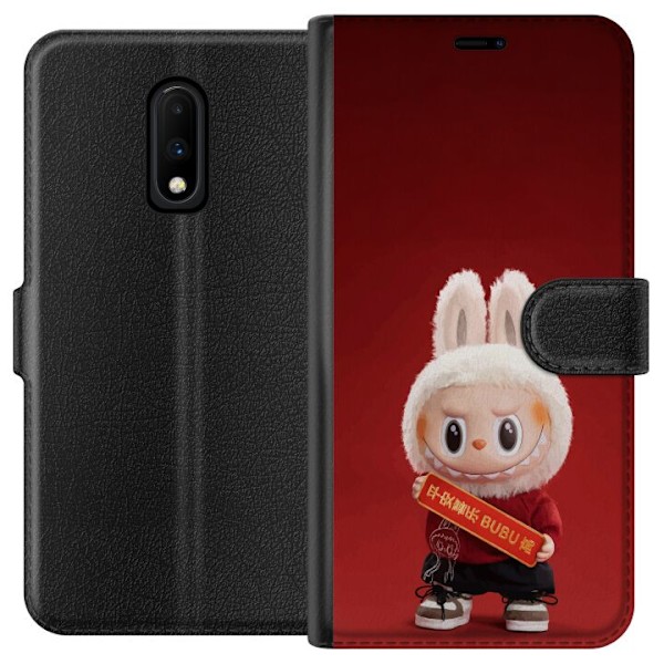 OnePlus 7 Tegnebogsetui Pop Mart The Monsters Labubu Held og L
