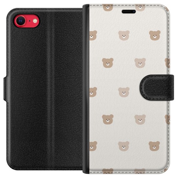 Apple iPhone 8 Lommeboketui Teddybakgrunn - søte teddybjørne