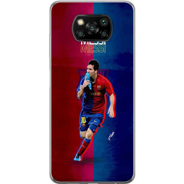 Xiaomi Poco X3 NFC Genomskinligt Skal Messi