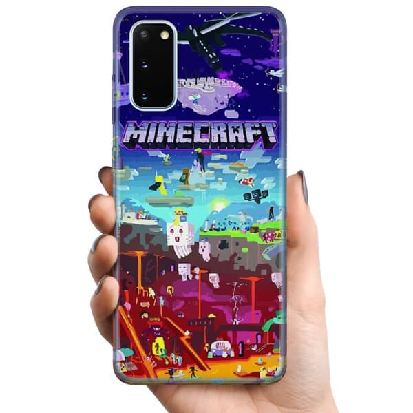 Kompatibelt Mobildeksel til Samsung Galaxy S20 MineCraft