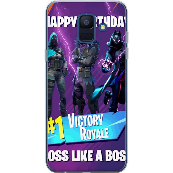 Samsung Galaxy A6 (2018) Läpinäkyvä kuori Fortnite