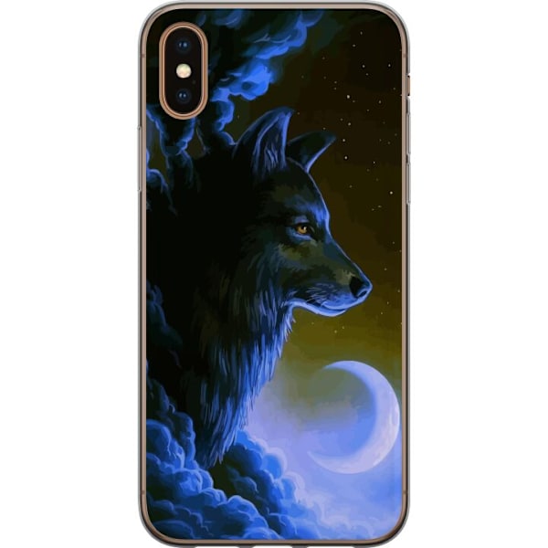Apple iPhone XS Max Genomskinligt Skal Varg