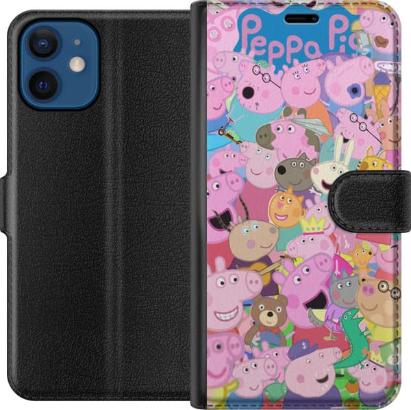 Kompatibelt Plånboksfodral till Apple iPhone 12 Greta Gris