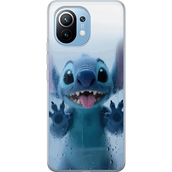 Xiaomi Mi 11 Genomskinligt Skal Stitch Window View – Stitch vid ett fönster i söt stil
