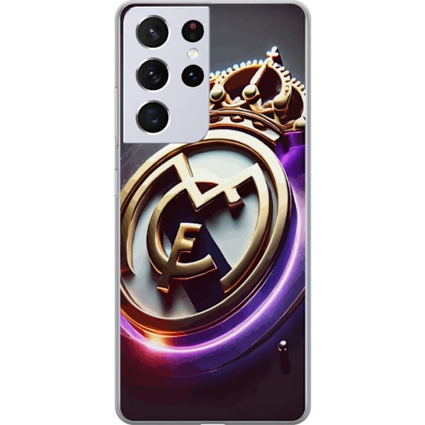 Samsung Galaxy S21 Ultra 5G Läpinäkyvä kuori Real Madrid CF