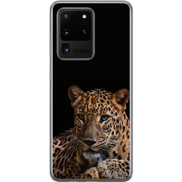 Samsung Galaxy S20 Ultra Läpinäkyvä kuori Leopard