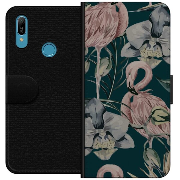 Huawei Y6 (2019) Lompakkokotelo Flamingo