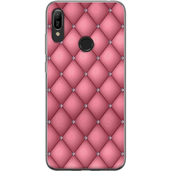 Huawei Y6 (2019) Läpinäkyvä kuori Uniikki Vaaleanpunainen K
