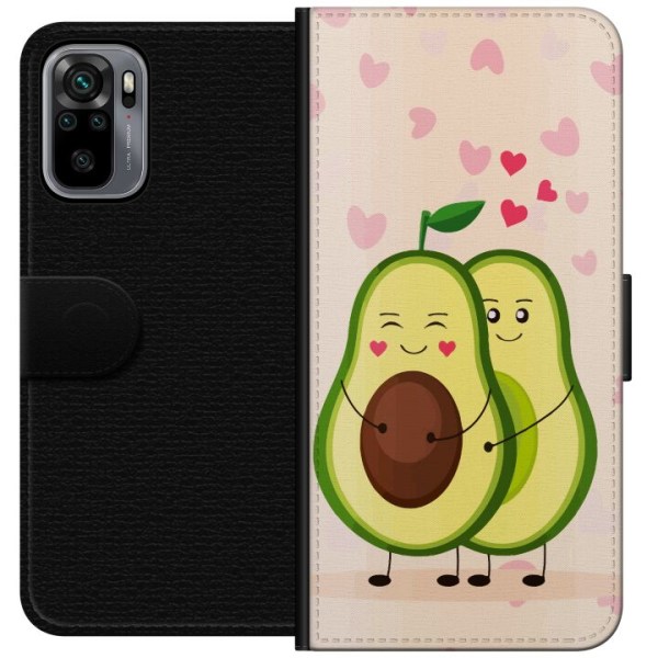 Xiaomi Redmi Note 10S Lommeboketui Avokado Kjærlighet