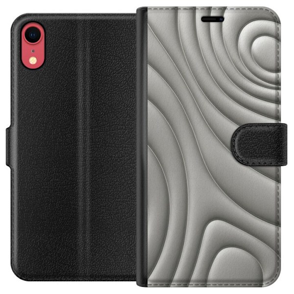 Apple iPhone XR Plånboksfodral Silver Waves
