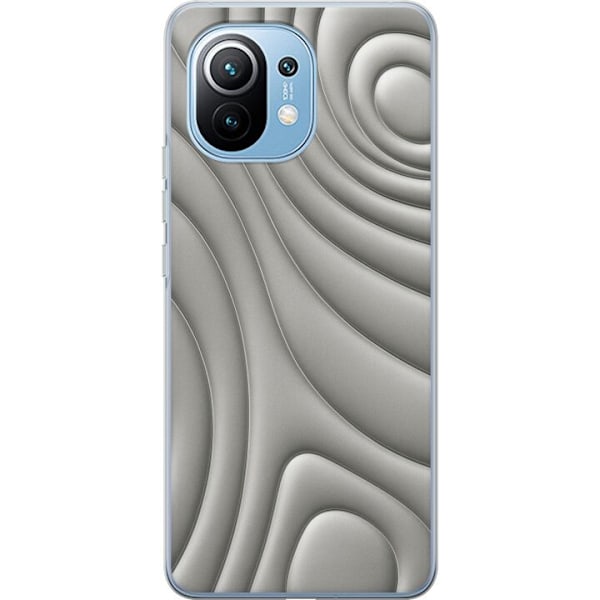Xiaomi Mi 11 Läpinäkyvä kuori Hopea-aallot