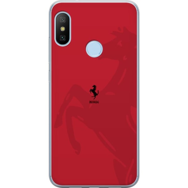 Xiaomi Mi A2 Lite Gennemsigtig cover Ferrari