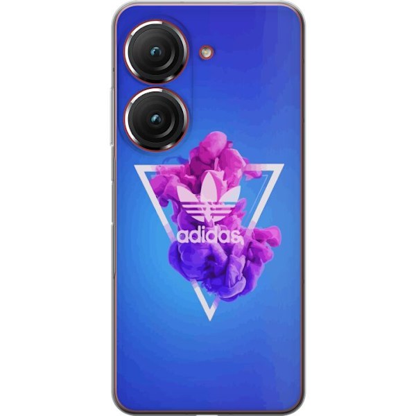 Asus Zenfone 9 Genomskinligt Skal Adidas-inspirerad blå desig