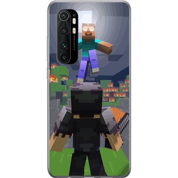 Xiaomi Mi Note 10 Lite Gennemsigtig cover Minecraft