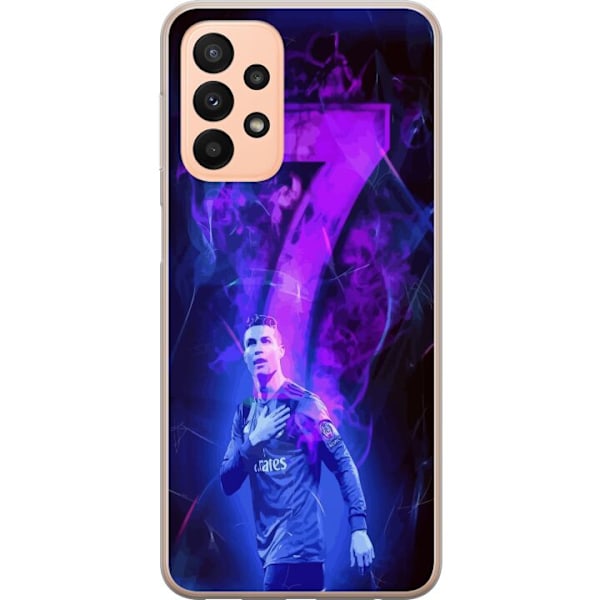 Samsung Galaxy A23 Gennemsigtig cover Ronaldo 7 - Fodboldlegen