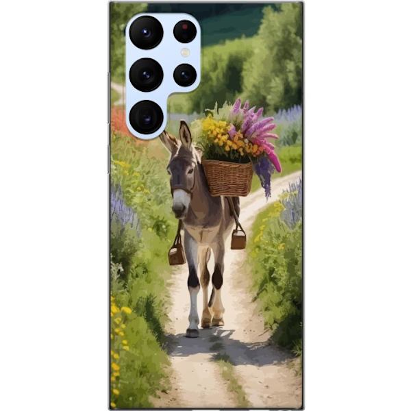 Samsung Galaxy S22 Ultra 5G Läpinäkyvä kuori Aasi Eläinaihe Rauhallinen Suunnittelu Luontoaihe Suosittu Koristelu Huumori Graafinen Eläinteema Ek