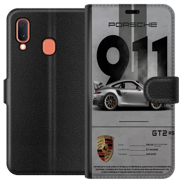 Samsung Galaxy A20e Lommeboketui Porsche 911