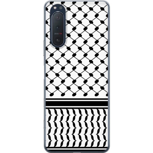 Sony Xperia 5 II Gennemsigtig cover Keffiyeh mønster