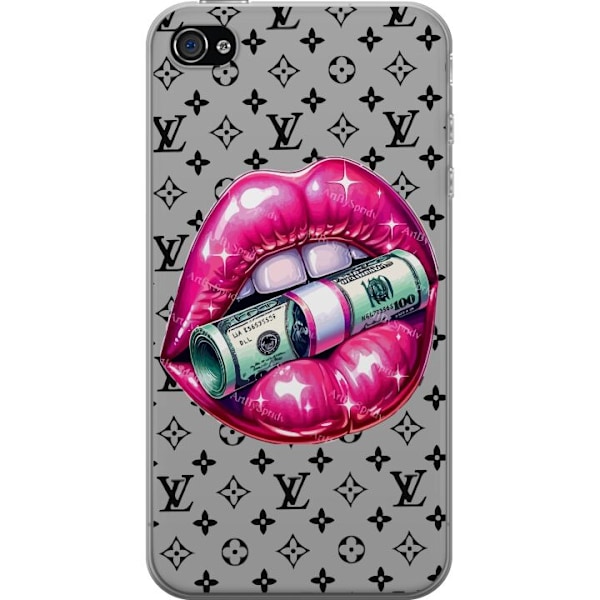 Apple iPhone 4s Gennemsigtig cover LV Money Lip