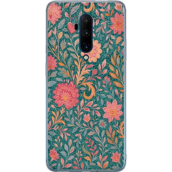 OnePlus 7T Pro Genomskinligt Skal Floral Dream