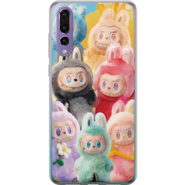 Huawei P20 Pro Genomskinligt Skal Labubu Sketch Style – Handritat monster i tusch