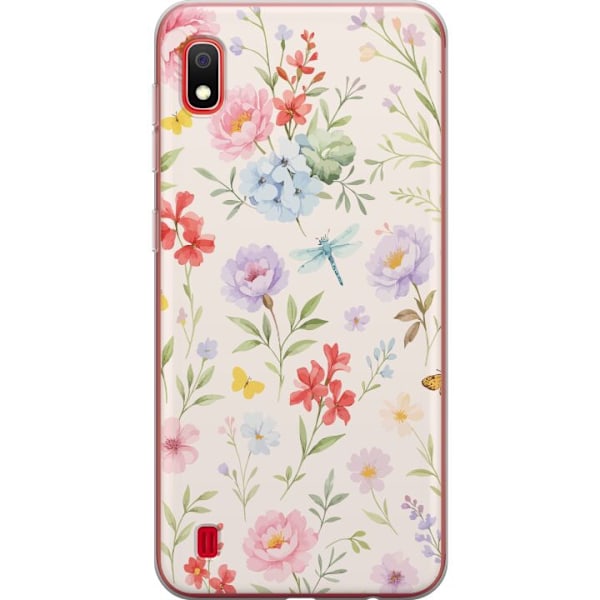 Samsung Galaxy A10 Genomskinligt Skal Blommor