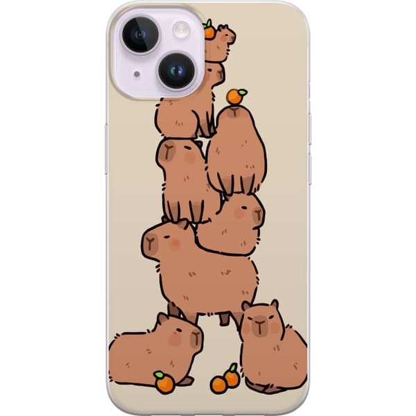Kompatibelt Mobildeksel til Apple iPhone 14 Kapybara