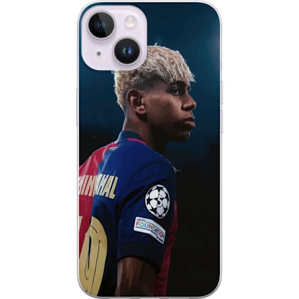 Apple iPhone 14 Plus Läpinäkyvä kuori Lamine Yamal - Barcel