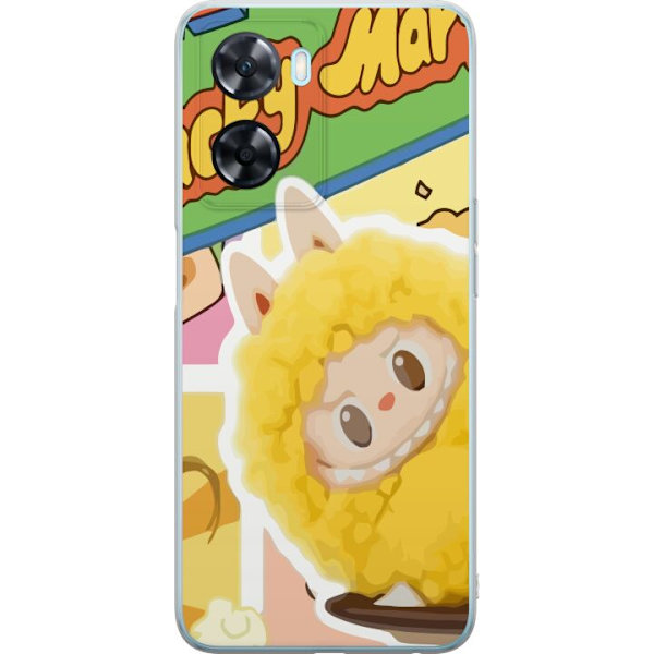 OnePlus Nord N20 SE Läpinäkyvä kuori Labubu Wacky Mart Pop Mart -sarjan keräilyfiguuri Söpö Muotoilu Suosittu Teemalelu Sarja Luova Taidelelu