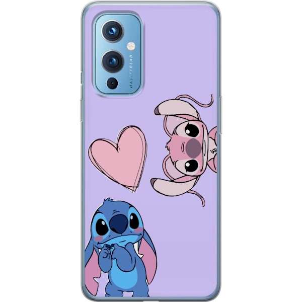 OnePlus 9 Läpinäkyvä kuori Stitch Mode