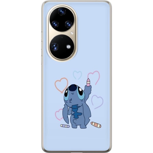 Huawei P50 Pro Gennemsigtig cover Stitch Hjerter