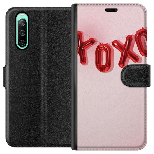 Sony Xperia 10 IV Lommeboketui Valentinsdagen XOXO