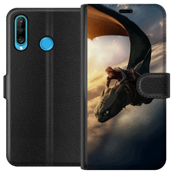 Huawei P30 lite Tegnebogsetui Drage Træner