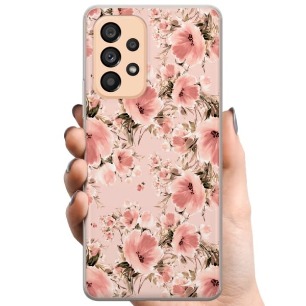 Samsung Galaxy A53 5G TPU Matkapuhelimen kuori Kukkia