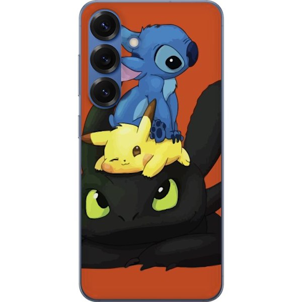 Samsung Galaxy S25+ Läpinäkyvä kuori Lilo ja Stitch