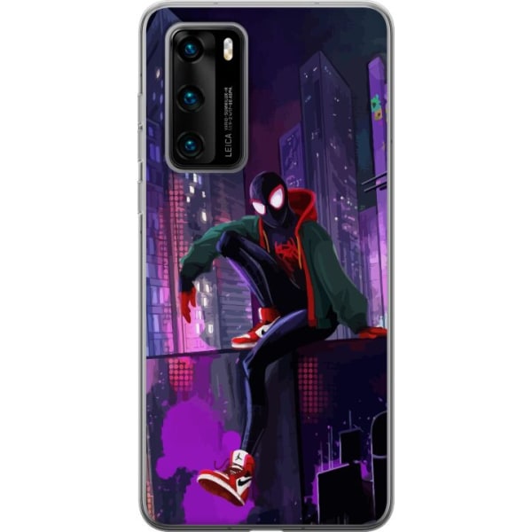 Huawei P40 Genomskinligt Skal Fortnite - Spider-Man