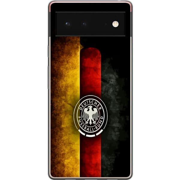 Kompatibelt Mobildeksel til Google Pixel 6 Tysk fotbollsemblem svart