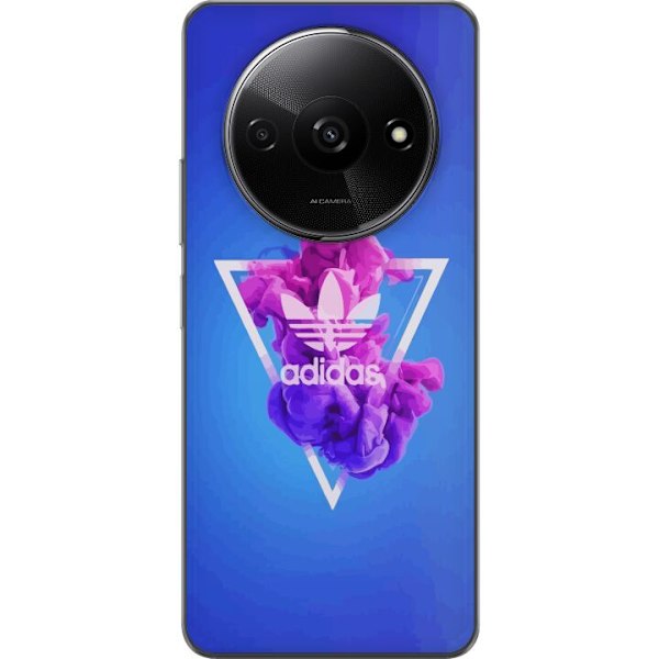 Xiaomi Redmi A3 Läpinäkyvä kuori Adidas-inspiroitunut sinin