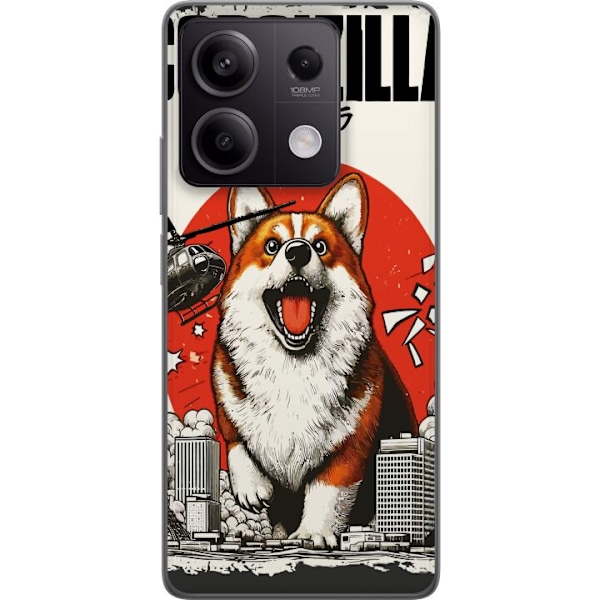 Xiaomi Redmi Note 13 Pro Genomskinligt Skal Corgizilla